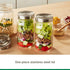 Ball Jar Stainless Steel One-Piece Mason Jar Lids, Regular Mouth, Silver by Ball