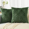 decorUhome Decorative Throw Pillow Covers 20x20 Set of 2, Soft Plush Faux Wool Couch Covers for Home, Forest Elf
