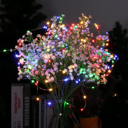 33FT 100 Joomer Fairy String Lights LEDs Plug in Fairy Lights Indoor Copper Wire String Light DIY for Bedroom, Parties