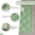 Maison d' Hermine Pot Holders Set, 100% Cotton Heat Resistant Potholders, 8" x 8", Pack of 2, Botanical Fresh