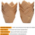 Nordic Paper 100pcs Large Size Natural Tulip Cupcake Liners for Baking, Large Muffin Liners, Cupcake Wrapper for