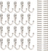 Eboot 20 Pcs Small Coat Hook Single Robe Bathroom Towel Hooks with 50 Pieces Screws for Bags