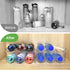 Water Bottle Organizer for Cabinet, 2 Packs Storage Rack, Stackable Water Bottle Holder for Cabinet Organization