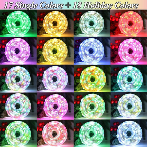200 66 35 4th Lovelite LED Fairy Lights Color Changing, FT Colors of July Fairy Lights with Remote, Red White and Blue