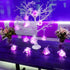 15 Packs 20 LED Purple Fairy Lights, Battery Operated 6.6ft Silver String Lights Waterproof for DIY Table Centerpieces