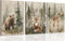ICHZUMW Woodland Animals Nursery Wall Decor, Nursery Wall Art, Watercolor Bear Fox Deer