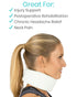 Vive Cervical Collar Neck Brace - Soft Foam Brace for Neck Pain Relief and Support for Women & Men, Comfortable