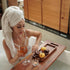Bathroom Vanity Tray 11.8 x 5.9 inches, Natural Acacia Wood Organizer for Cosmetics, Jewelry, Perfume, Candle, Key