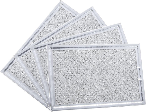 Microwave Filter Replacement for GE WB06X10359 - Vent Filter for LG 5230W1A012B, Kenmore, Frigidaire, 4 Pack