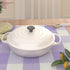 NATUS WEAVER 2 12" 60" Lilac & White Side Buffalo Check Farmhouse Table Runner for Family Dinners or Gatherings Indoor