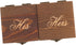 Ella Celebration Wood Ring Box for Wedding Ceremony, Rustic Vintage Ring Bearer Box, His & Hers