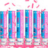POPUPARTY 6 Pack Gender Reveal Confetti Cannon | No Powder Confetti Poppers