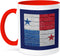 3dRose National Flag of Panama Mug - Painted onto a Brick Wall, 11 oz, Red