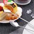 HornTide 6-Piece Mixing Spoon Set - 8-Inch Long Handle Spoons for Ice Cream, Cold Drink, Fruit Juice, Cocktail Stirring