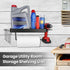 Tongyuyan 2 Garage Paper Towel Holder with Shelf & Detachable Hooks - Wall Mount Shop Towel Holder & Paper Towel Holder