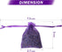 French Lavender Sachets for Drawers and Closets, Set of 16 Home Fragrance Sachets for Wardrobes, Purple
