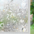 Niviy Window Film Floral Stained Glass Privacy Film 17.7 x 78.7 inches
