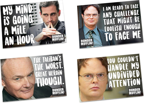 The Office Merchandise Refrigerator Magnets, Set of 4