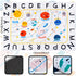 Rug,59x39 Soft ABC Kids in Washable Large Classroom Rug,Non-Slip Educational Nursery Rug,Solar System Kids Room Rug