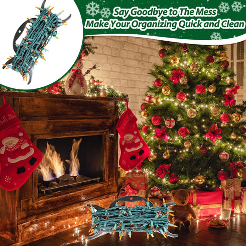 12Pack Christmas Light Storage Holder, All-Purpose Holiday Light Storage, Cord Wind up, Christmas Organizer for String