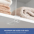 3 Pack Closet HBlife Clear Shelf Dividers, Vertical Purse Organizer for Perfect for Sweater, Shirts, Handbags