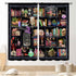 TKUYO Witchy Curtains, Fantasy Magical Vintage Bookshelf Mysterious Bookcase Gothic Skull Spooky Gothe