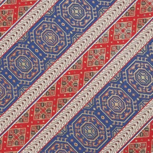 Boho Throw Pillow Covers Red and Blue, 18 x 18 Inches Decorative Kilim Pillows for Couch, Bohemian Outdoor Decor