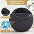 AS AWESLING Plush Round Ottoman Foot Rest - Dual Size Comfort for Living Room