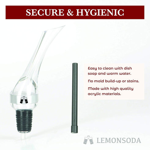 LEMONSODA Wine Aerator Pourer - Essential Clear Wine Aerator Spout