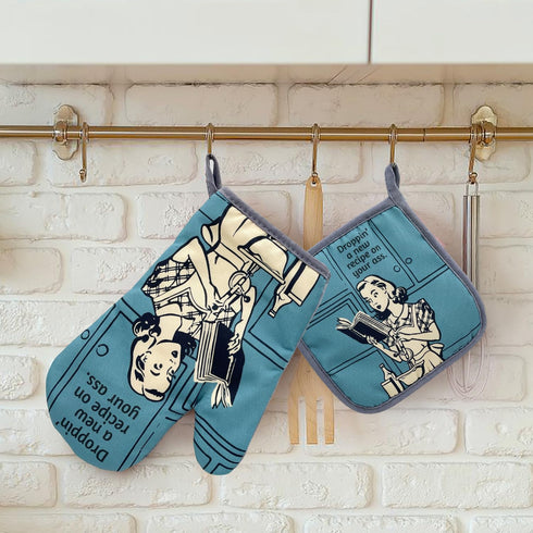 Droppin' A New Recipe on Your Axx,Oven Mitts and Pot Holders Sets of 2,Funny Oven Mitt,Personalized Gifts,Friendship Gifts,Friend Birthday Gift,Gift for Chef, Lovers, Mom by zcyhtqp