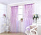 ICYANG Sheer Lavender Curtains Lilac Leaf Purple Vine Willow Tulle Drape Panel Valances 78.6 x 39.3 Inch for Home