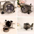 TenFuju Airplane Metal Tabletop Clock Industrial Home Decor Accents for The Mantel, Shelf, Desk, or Any Table Top