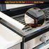 Silicone Stove Counter Gap Cover by Kindga - 21" Easy Clean Gap Filler Set of 2 (White)