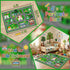 2.5x4 Car Rug Play Mat - Green Road Rug for Kids Boys Room, Fun Race Track Traffic Road Carpet for Boys Playmat
