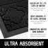 Yimobra Welcome Door Mat, Heavy Duty Non-Slip Front Door Mat for Home Entrance, 29.5 x 17 Inch, Black