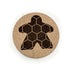 Hexagon Meeple - Board Game Coasters (qty 4)