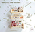 Set 3 CNK Nursery Floating Book Shelves for Wall Mounted of Book Shelf for Kids Room, Toddler Room, Baby Rooms Natural