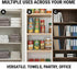 Closet 4 Pack 10/11.8" 11.8/10" Acrylic Shelf Dividers for Organization - Clear Removable Tall X Deep Sturdy Separators