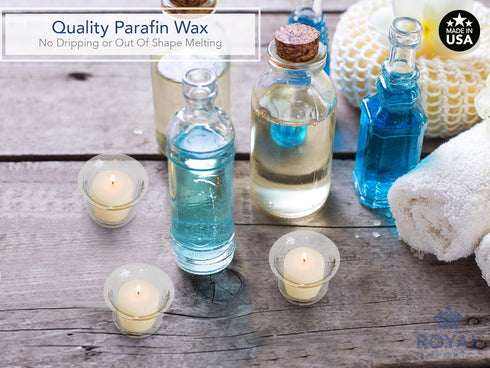 Royal Imports Box of 72 Unscented White Wax Votive Candles for Wedding, Birthday, Party, Spa, Holiday & Home Decoration