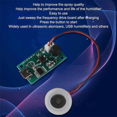 3pcs 5V USB Humidifier Atomization Module Driver Board for Home and DIY Experimental Equipment