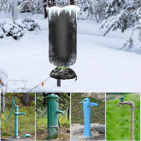 15" 35" 2 Pack MIXC Outdoor Faucet Covers for Winter Freeze Protection, x Hose Bib Covers for Winter, Reusable Thicker