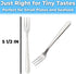 Elegant Mini Cocktail Forks Set, 12 Pcs Stainless Steel Tasting Forks for Appetizers, Great for Events