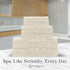 Set 600 6-Piece Set 3 2 2 2 Set Premium Staple Cotton Bathroom Towel - Beige GSM Luxury Bath Towel Stripe - Bath