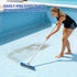 10-Inch Pool Brush Head - Combo Nylon & Stainless Steel Wire Bristles, Heavy Duty Metal Pool Brush for Extra Scrubbing