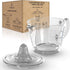 Glass Measuring Cup 2-Cup with Lemon and Lime Juicer, Manual Juicer, and Liquid Measuring Cup
