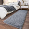 Soft Runner Rugs for Bedroom Hallways, 2x6 Grey Fluffy Shag Throw Area Rug Non Slip for Bedside Dorm Living Room