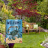 WHPCT Crab Garden Flag, Welcome to Undersea World Vertical Double Side 12x18 Inch Holiday Decor