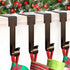 4 Pack Adjustable Christmas Stocking Holders for Mantle | Non-Skid Lightweight Hooks for Fireplace Home Decor