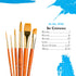 Princeton Art & Brush Synthetic Gold Taklon Brush Set, 6/Pkg