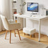 15.74" D11.41" W9.84" UHBD030W YMYNY Ottoman, Modern Footrest with Soft Padded Seat, Foot Stool with Wood Legs, Small